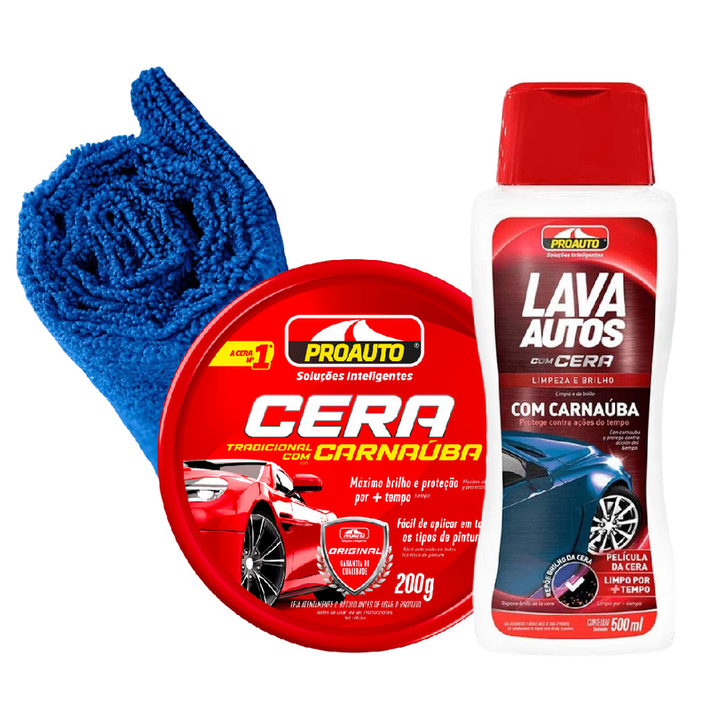 Kit ProAauto Lava Autos Com Brilho