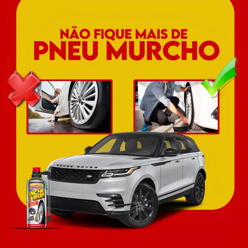 Enche e Veda Luxcar - Reparador Instantâneo De Pneu Spray 400ml