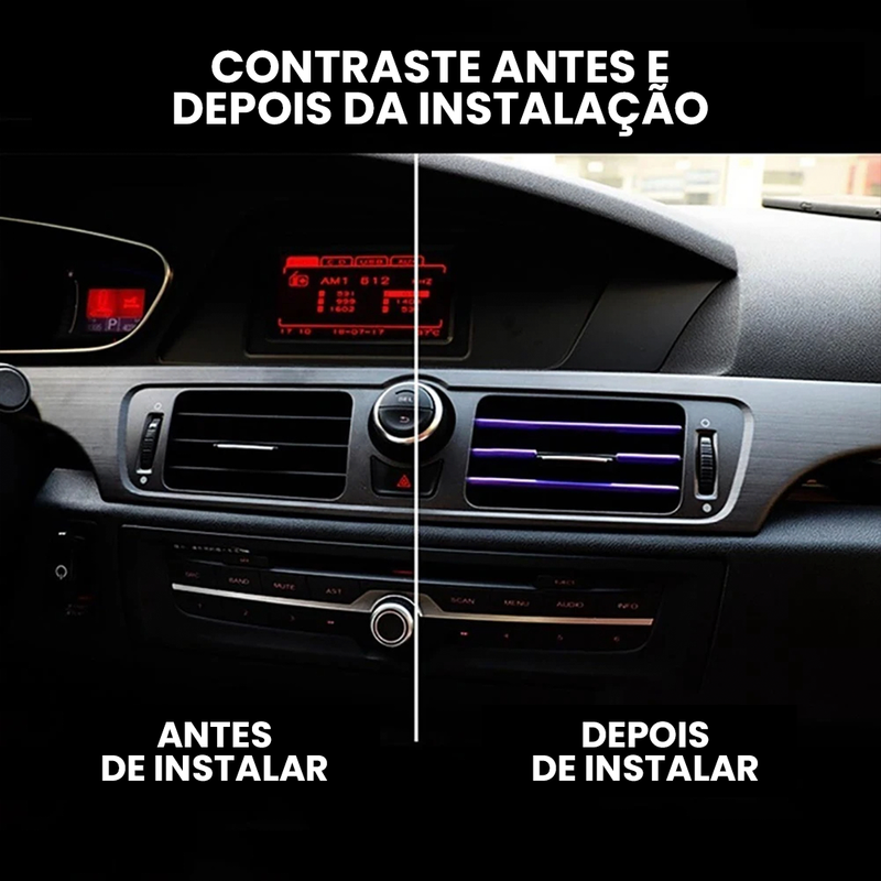 AutoFillet® - Filete Cromado de PVC para Saída de Ar-Condicionado (Compre 5 e Leve 10)