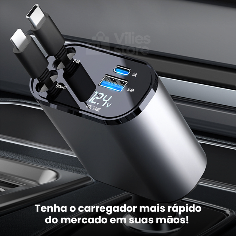 ViliesCharge™ - Carregador Retrátil Ultra Rápido