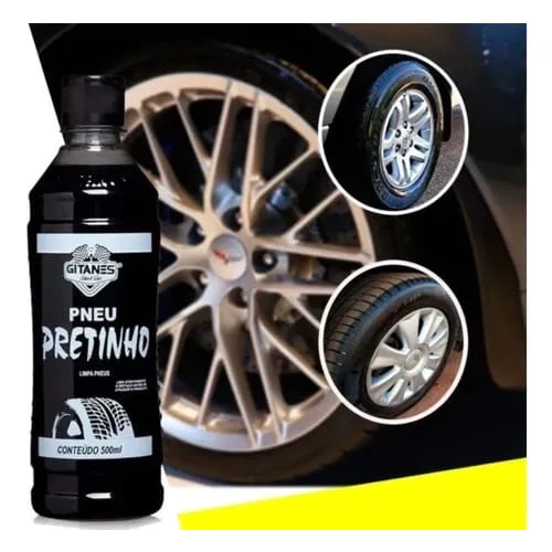 GitanessPower - Pretinho Limpa Pneu Automotivo Com Brilho Intenso - 500 ml