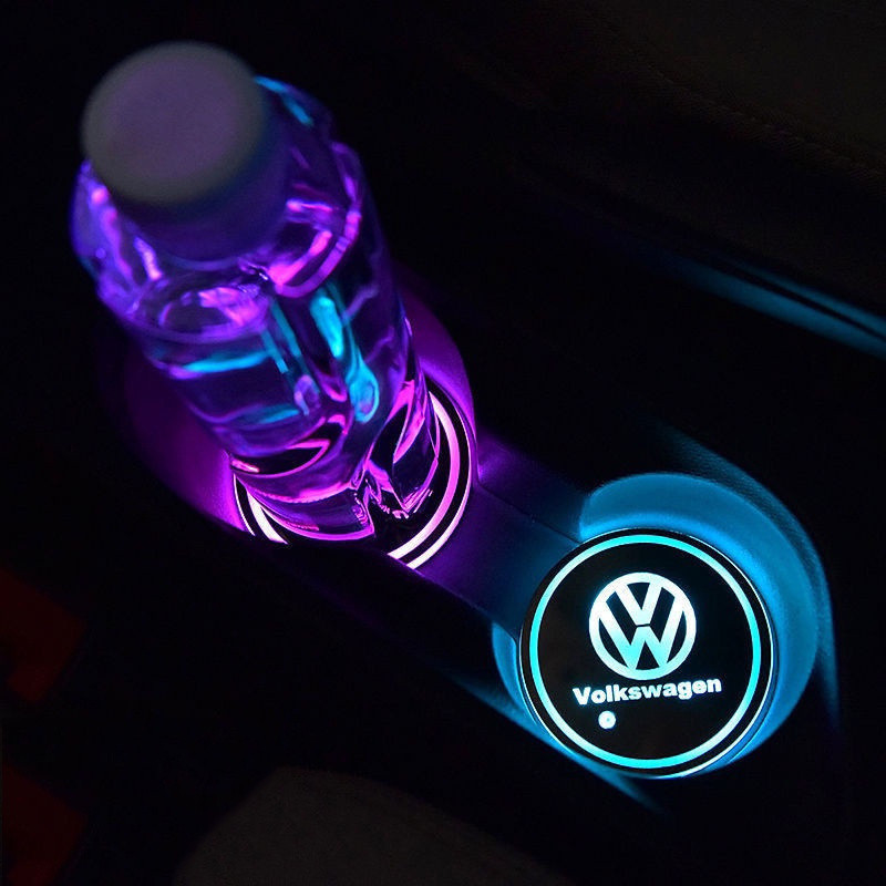 AutoLed - Suporte Para Copo Com Led Em Acrílico Resistente