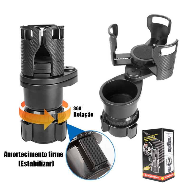 AutoCup® - Suporte De Copo Com Rotação 360º